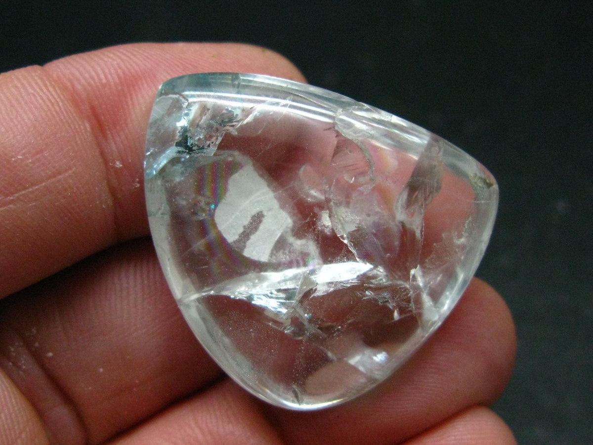 Genuine Blue Topaz Tumbled Stone From Brazil - 1.4" - 20.53 Grams