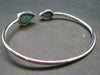 Amazing Intense Blue Genuine Turquoise Silver Bracelet - Adjustable Size - 5.21 Grams