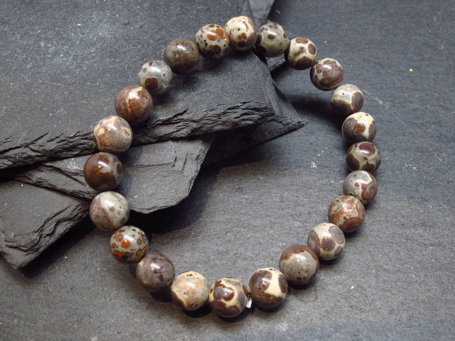 Vortexite Genuine Bracelet ~ 7 Inches ~ 8mm Round Beads