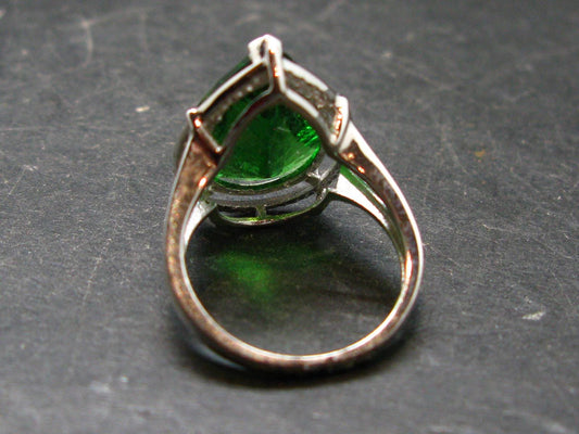 Helenite Gaia Stone Gem Sterling Silver Ring From Washington - Size 5.75 - 5.0 Carats