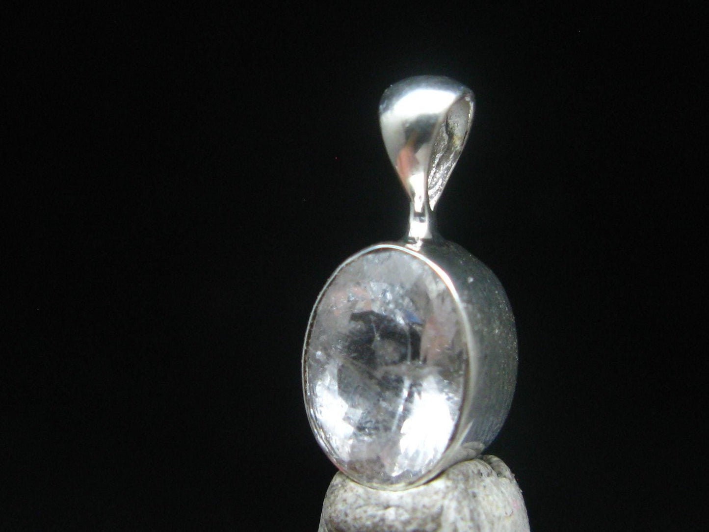 Gem Phenakite Phenacite Facetted Pendant from Russia - 1.72 Grams - 0.7"