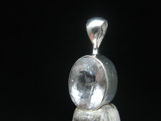 Gem Phenakite Phenacite Facetted Pendant from Russia - 1.72 Grams - 0.7"