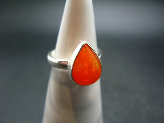 Natural Opal 925 Sterling Silver Ring from Ethiopia - Size 6.75