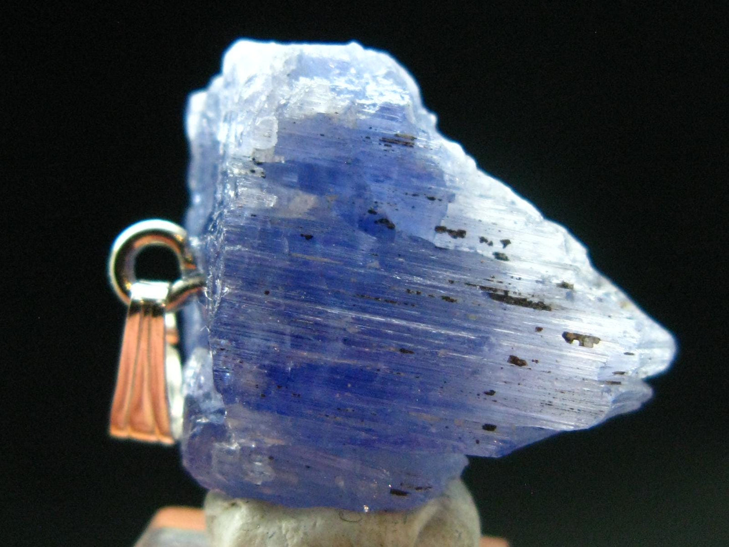 Tanzanite Pendant In Sterling Silver From Tanzania - 1.1" - 7.96 Grams
