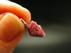 Bixbite Red Emerald Beryl Silver Pendant From Utah USA - 0.6" - 0.89 Grams