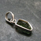 Moldavite Tektite Silver Pendant from Czech Republic - 0.9" - 1.19 Grams