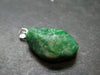 Extremely Rare Natural Maw Sit Sit Crystal Silver Pendant from Myanmar - 1.2" - 5.40 Grams
