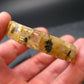 Rutilated Quartz (Rutile & Hematite) Genuine Bracelet ~ 7 Inches ~ 11mm Oval Beads