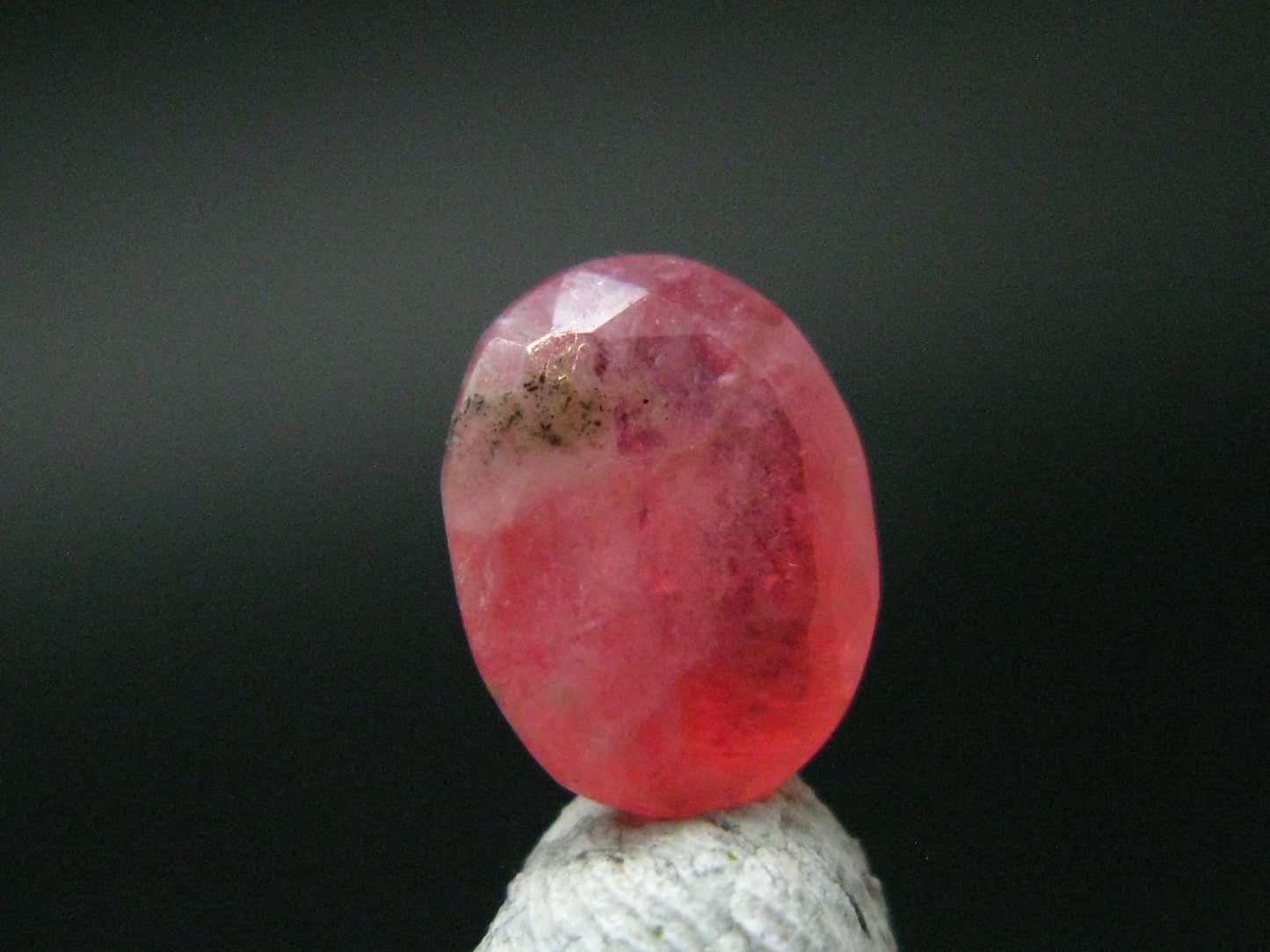 Rare Pink Tugtupite Cut Gem Stone From Greenland - 1.55 Carats - 9x7mm