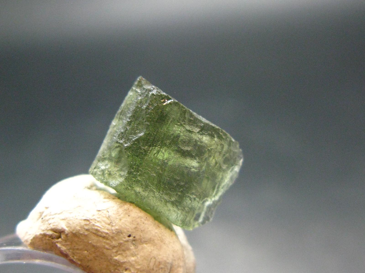 Moldavite Tektite Raw Piece from Czech Republic - 0.4" - 4.60 Carats - 0.92 Grams