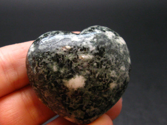 Rare Stonehenge Bluestone Heart From Wales UK - 1.3" - 47.69 Grams