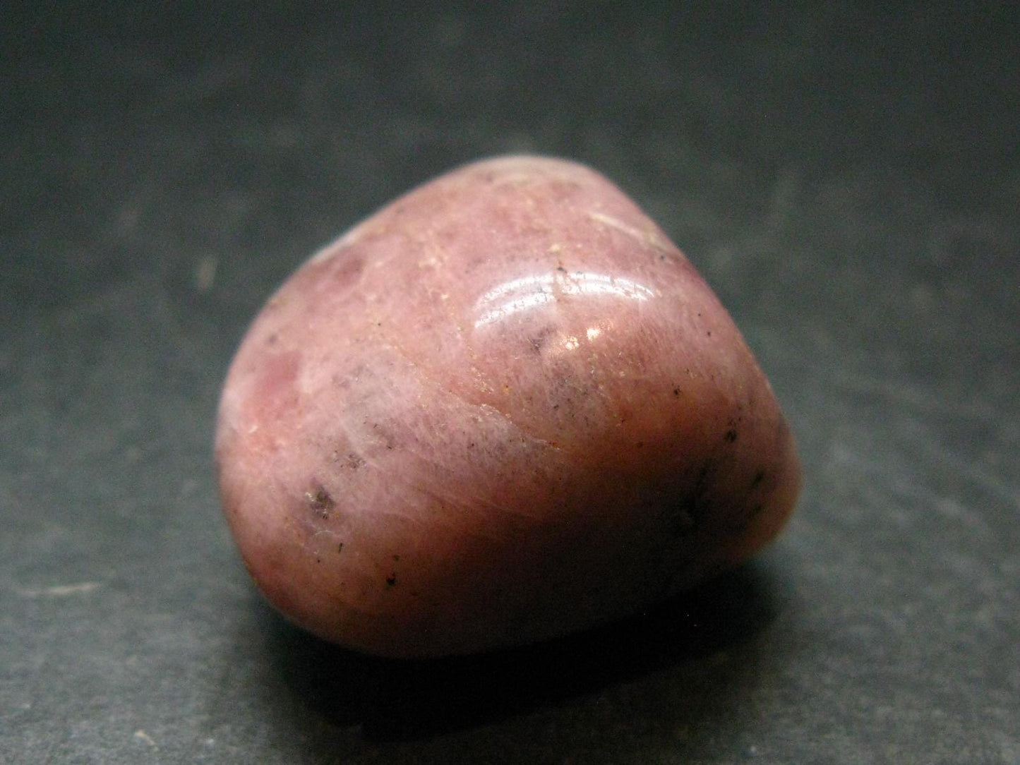 Rare Pink Petalite Tumbled Stone From Canada - 1.1" - 17.56 Grams