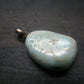 Rare Blue Larimar Pectolite Silver Pendant From Dominican Republic - 1.1" - 4.68 Grams