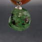 Tsavorite Gem Green Garnet Sterling Silver Pendant From Tanzania - 0.8" - 3.0 Grams