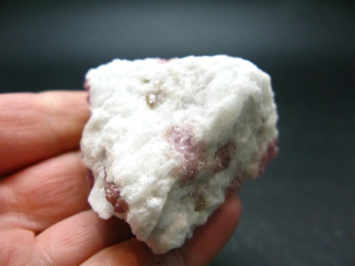 Pink Tourmaline In Quartz Cluster From Brazil - 1.9"