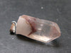 Phantom Hematite in Quartz Crystal Pendant From India - 1.3" - 4.04 Grams