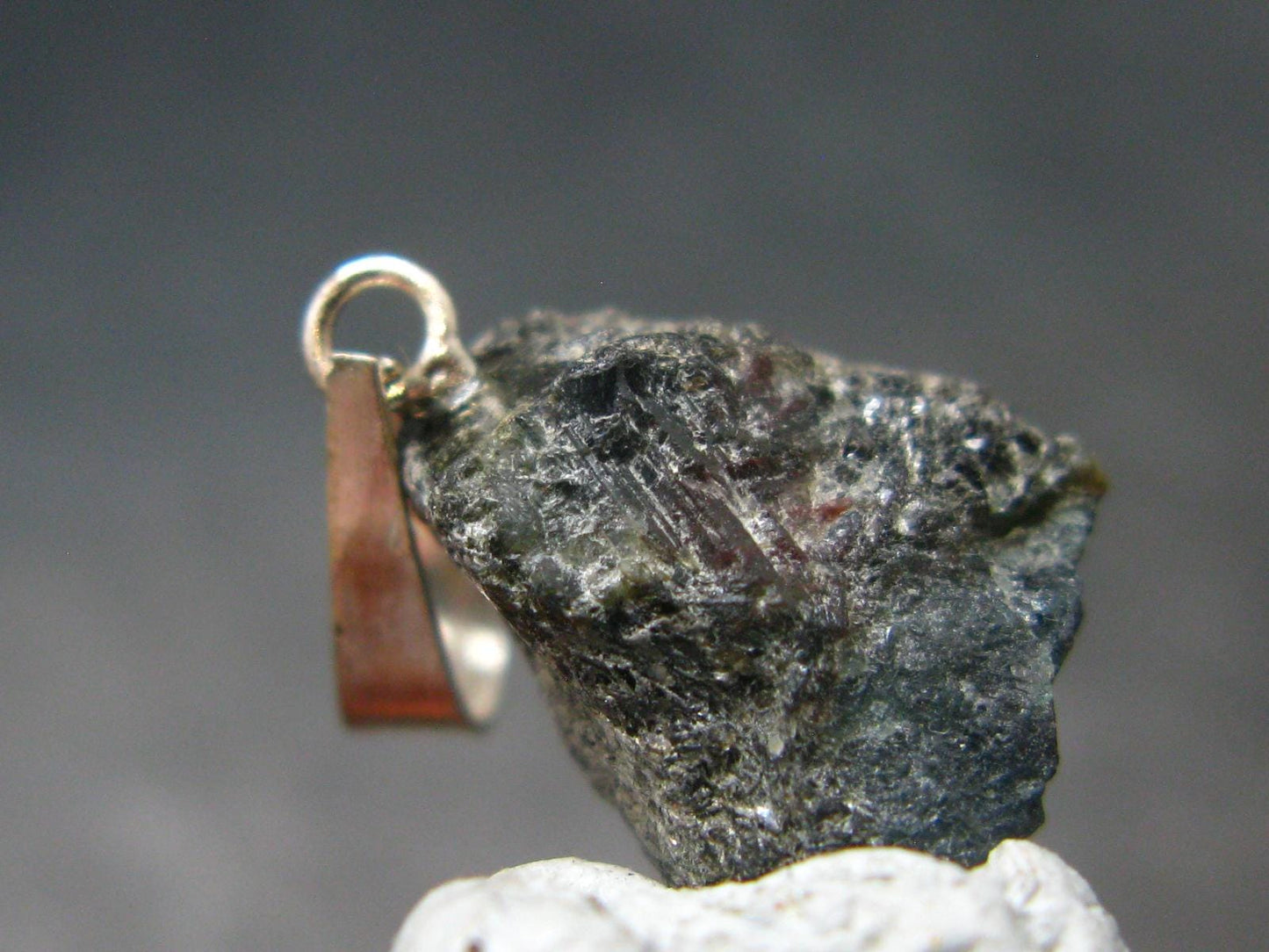 Alexandrite Chrysoberyl Crystal Silver Pendant From Brazil - 1.0" - 1.62 Grams