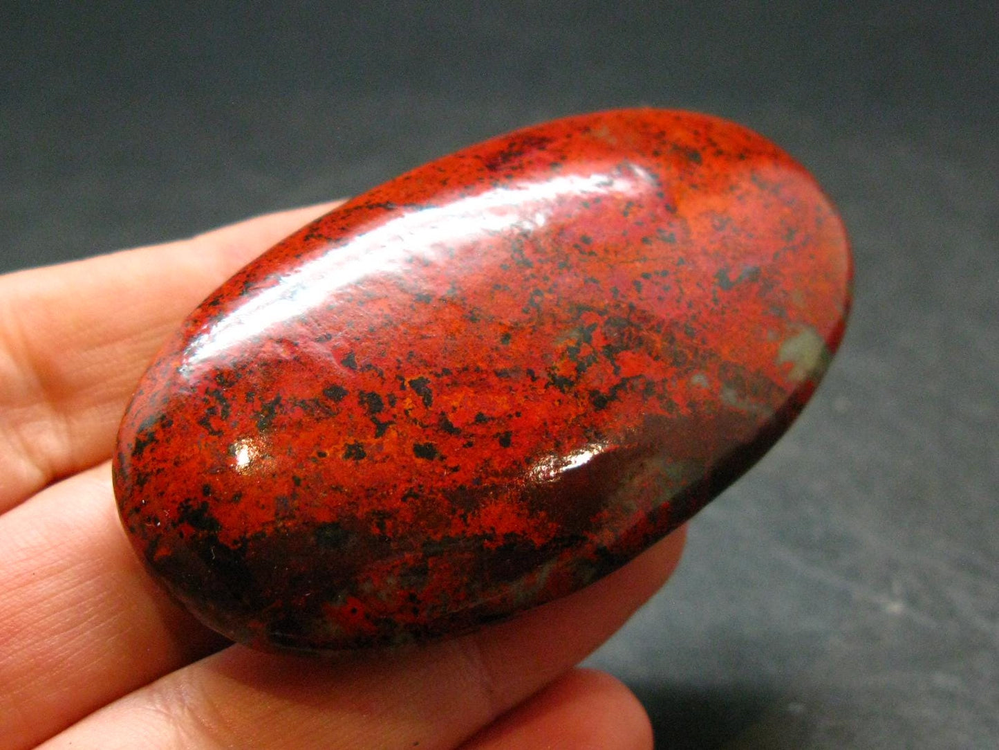 Crimson Cuprite Polished Stone from Mexico - 2.3" - 43.16 Grams