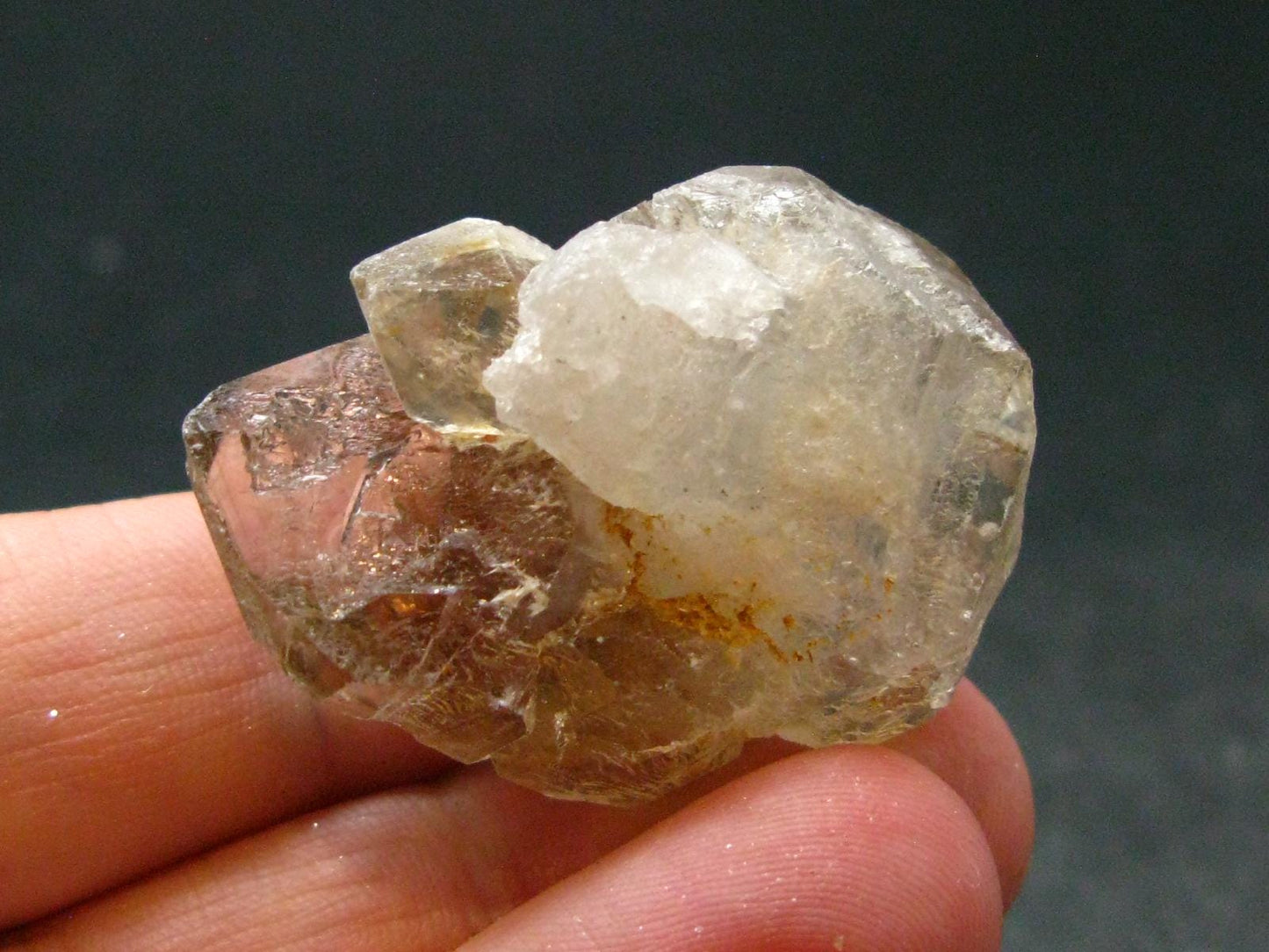 Large DT Elestial Quartz Crystal From Brazil - 1.3"