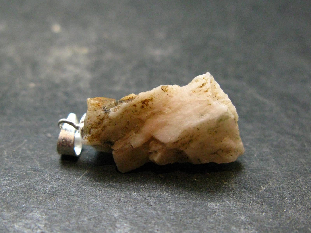 Phenakite Phenacite Crystal Silver Pendant From Brazil - 1.1" - 2.33 Grams