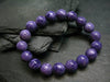 Charoite Genuine Bracelet ~ 7 Inches ~ 10mm Round Beads