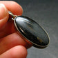 Very Rare Sterling Silver Nuumite Nuummite Pendant From Greenland - 1.6" - 6.27 Grams
