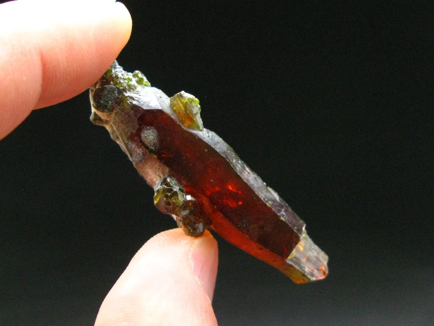 Stunning Fire Red Zincite Zinkite Crystal From Poland - 1.3" - 107.25 Carats