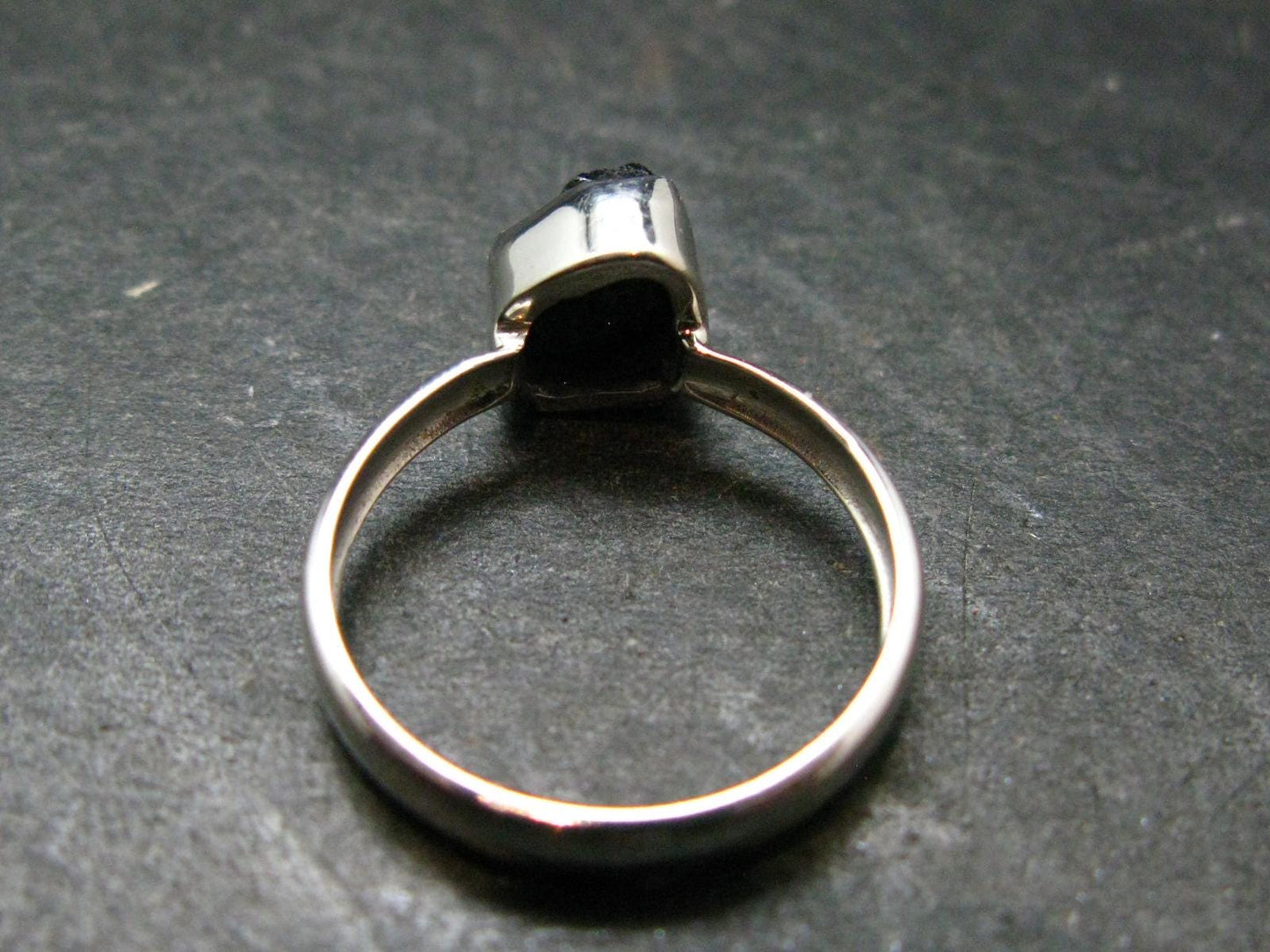 Terminated Brookite Crystal Silver Ring From Arkansas - Size 6 - 2.07 Grams