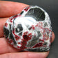Cinnabar in Dolomite Cabochon from China - 38.19 Grams - 52x50mm