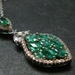 Emerald Silver Pendant W/Chain From Colombia - 3.85 Grams Total