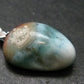 Rare Blue Larimar Pectolite Silver Pendant From Dominican Republic - 1.2" - 5.68 Grams