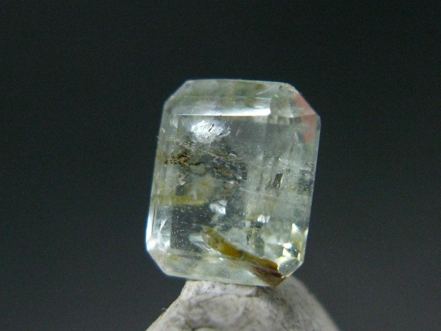 Rare Gem Natrolite Cut Stone from USA - 1.59 Carats