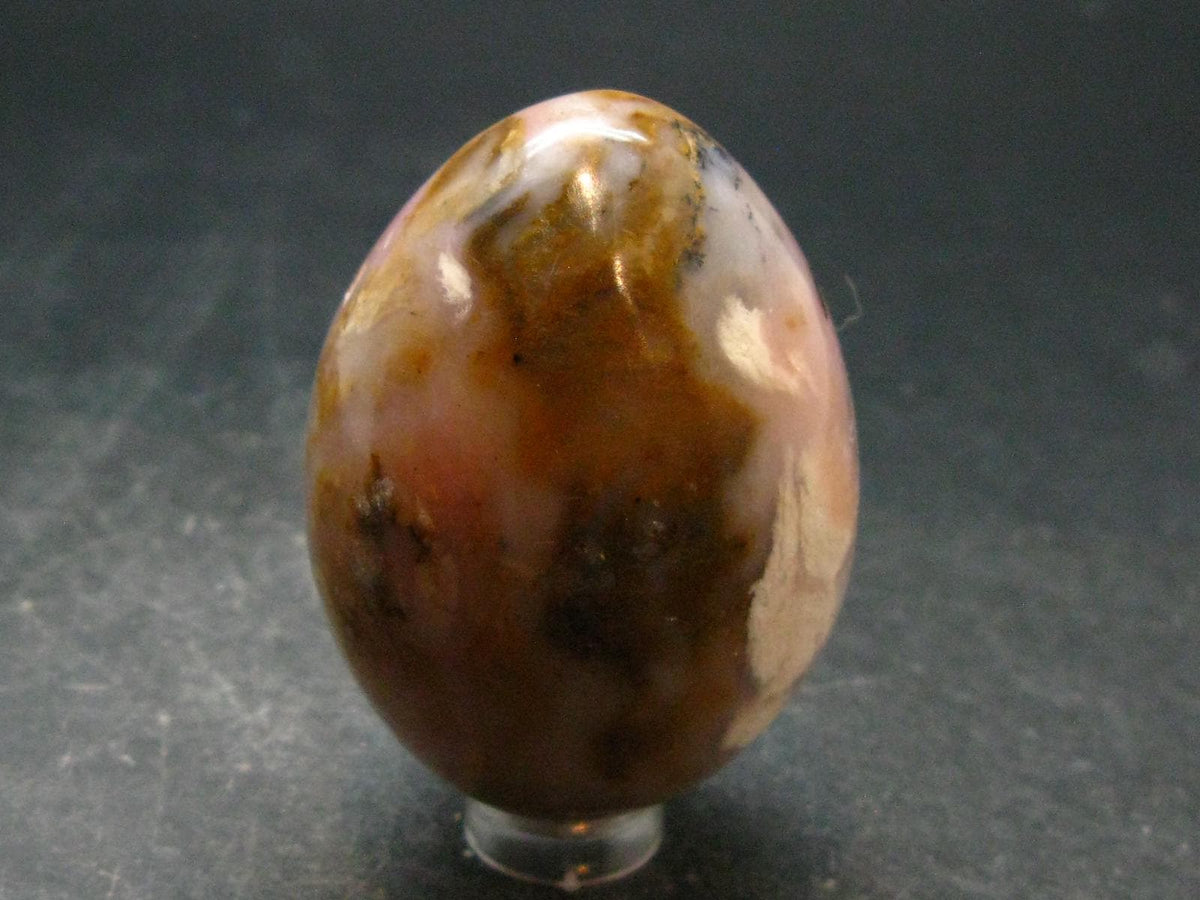 Rare Pink Opal Egg from Peru - 104.36 Grams, 2.2"