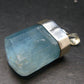 Aquamarine Gem Sterling Silver Pendant From Brazil - 1.8" - 20.10 Grams