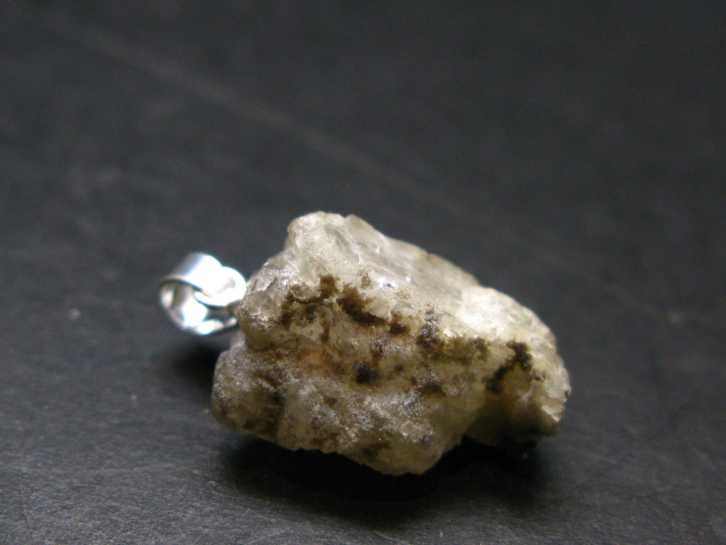 Phenakite Phenacite Crystal Silver Pendant From Russia - 0.9" - 3.38 Grams