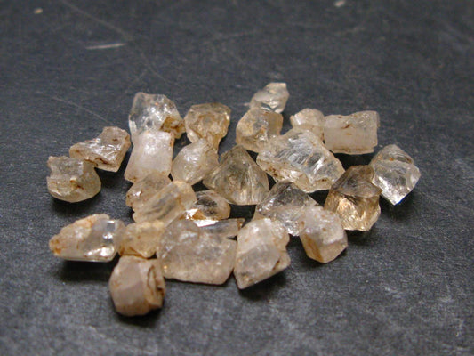 Lot of 25 Terminated Phenakite Phenacite Gem Crystals from Mogok Burma / Myanmar 14.64 Carats