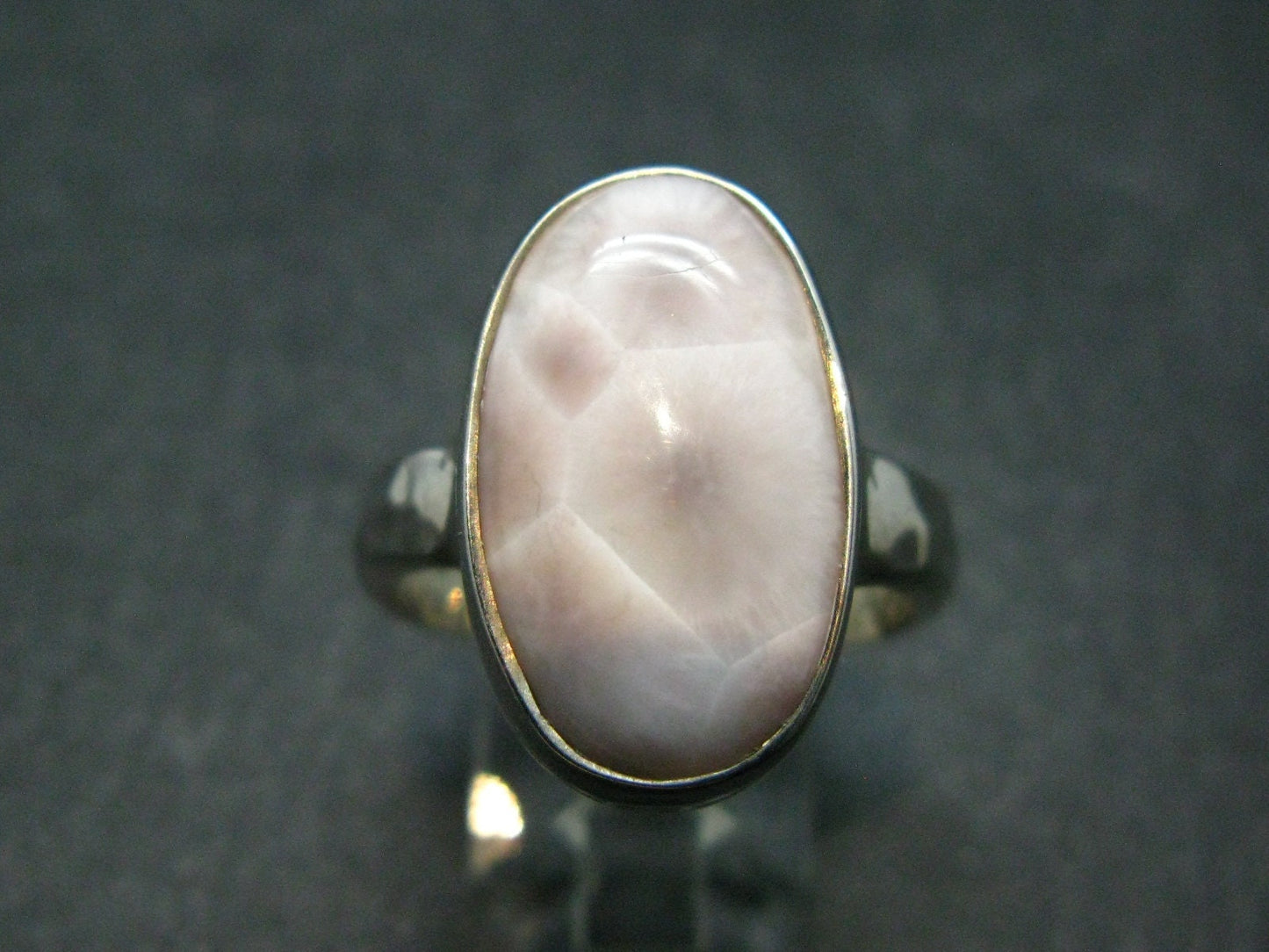 Natrolite Sterling Silver Ring From Indonesia - Size 8