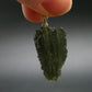 Moldavite Tektite Silver Pendant from Czech Republic - 1.4" - 3.3 Grams