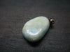Rare Blue Larimar Pectolite Silver Pendant From Dominican Republic - 1.1" - 4.68 Grams