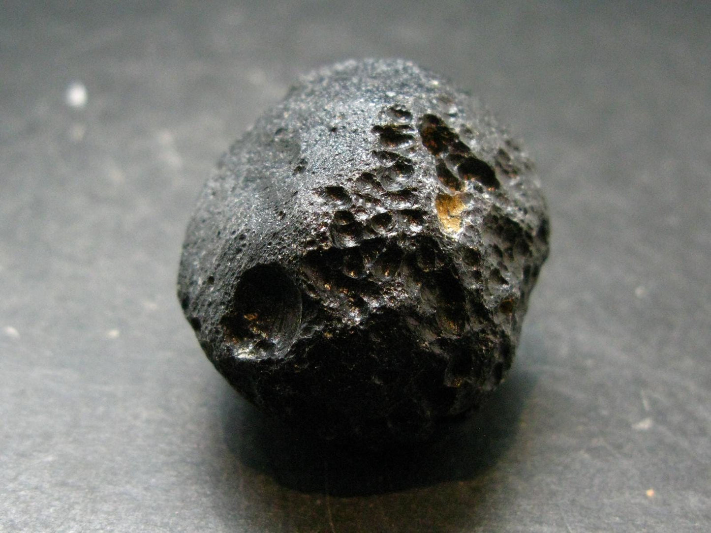 Rare Large Black Tibetan Tektite Raw Piece from Tibet - 1.3" - 32.88 Grams
