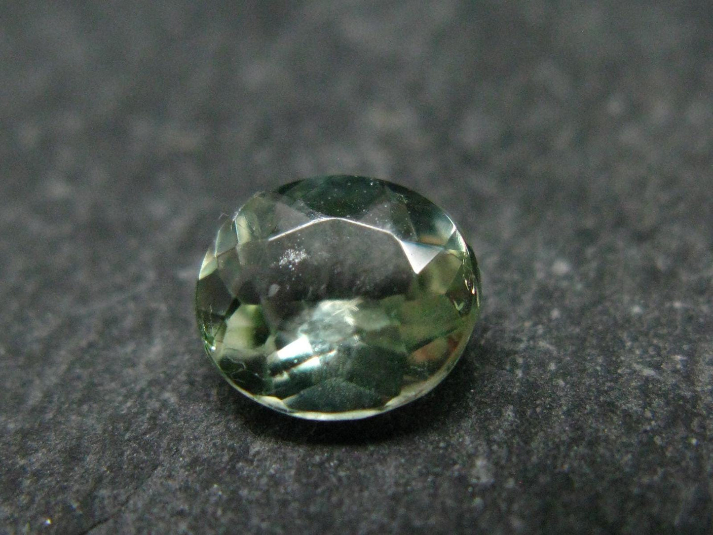 Green Facetted Herderite Cut Gem From Brazil - 1.11 Carats