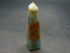 Nice Lemurian Aquatine Blue Calcite Obelisk Pyramid From Argentina - 2.0" - 15.42 Grams