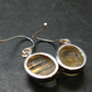 Rutilated Quartz Silver earrings From Brazil - 1.1"