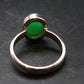 Natural Apple Green Chrysoprase 925 Sterling Silver Ring From Australia - 5.24 Grams - Size 9