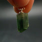 Gem Watermelon Tourmaline Crystal Silver Pendant From Brazil - 0.8" - 2.05 Grams