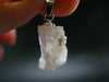 Extremely Rare Rough Beryllonite Crystal Silver Pendant from Afghanistan - 0.8" - 5.80 Carats