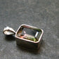 Gem Watermelon Tourmaline Crystal Silver Pendant From Brazil - 0.6" - 1.36 Grams