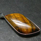 Tiger Eye Silver Plated Pendant - 2.2"