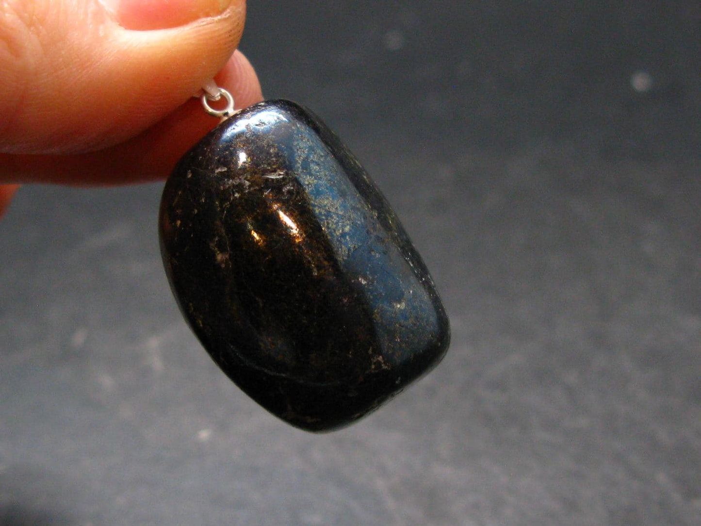 Covelite Covellite Crystal Silver Pendant From Peru - 1.4" - 22.62 Grams