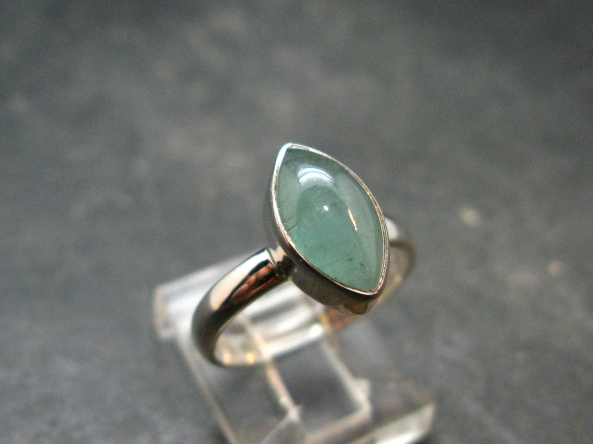 Extremely Rare Grandidierite Silver Ring From Madagascar - Size 6 - 2.65 Grams